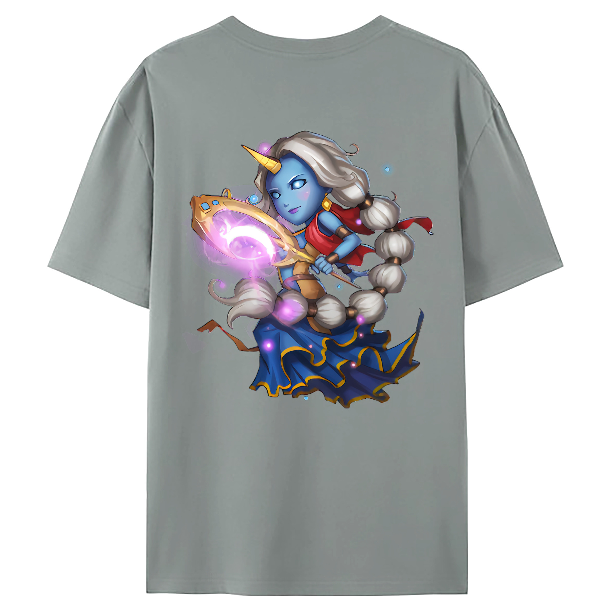 （画像用） リーグ・オブ・レジェンド League of Legends LOL 綿100％ メンズ半袖Tシャツ（バックプリント） 通気性